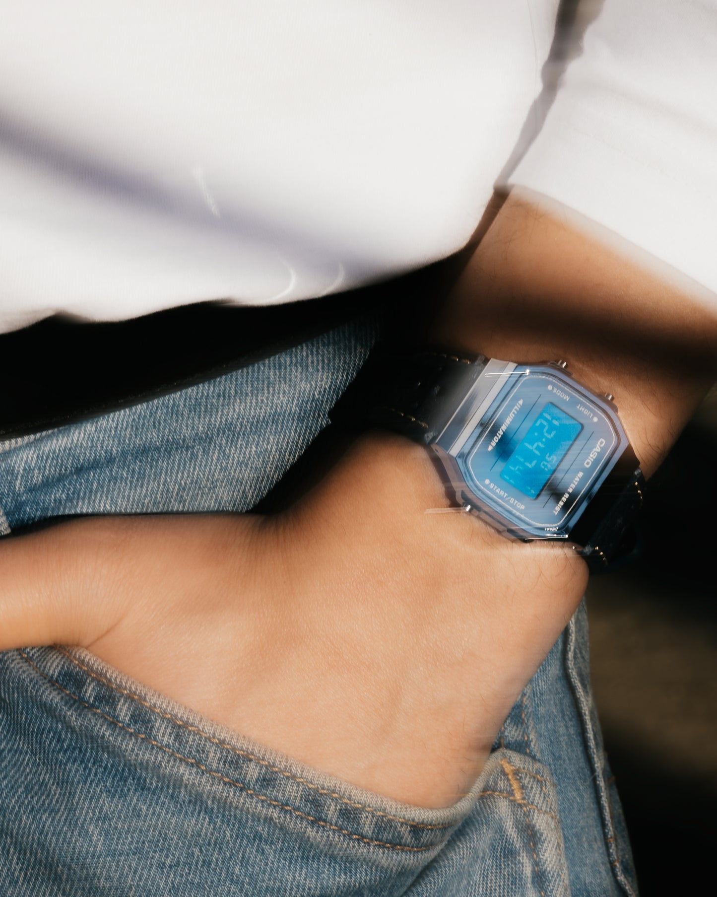 Azure Retro A168 - Casio Modified Watch