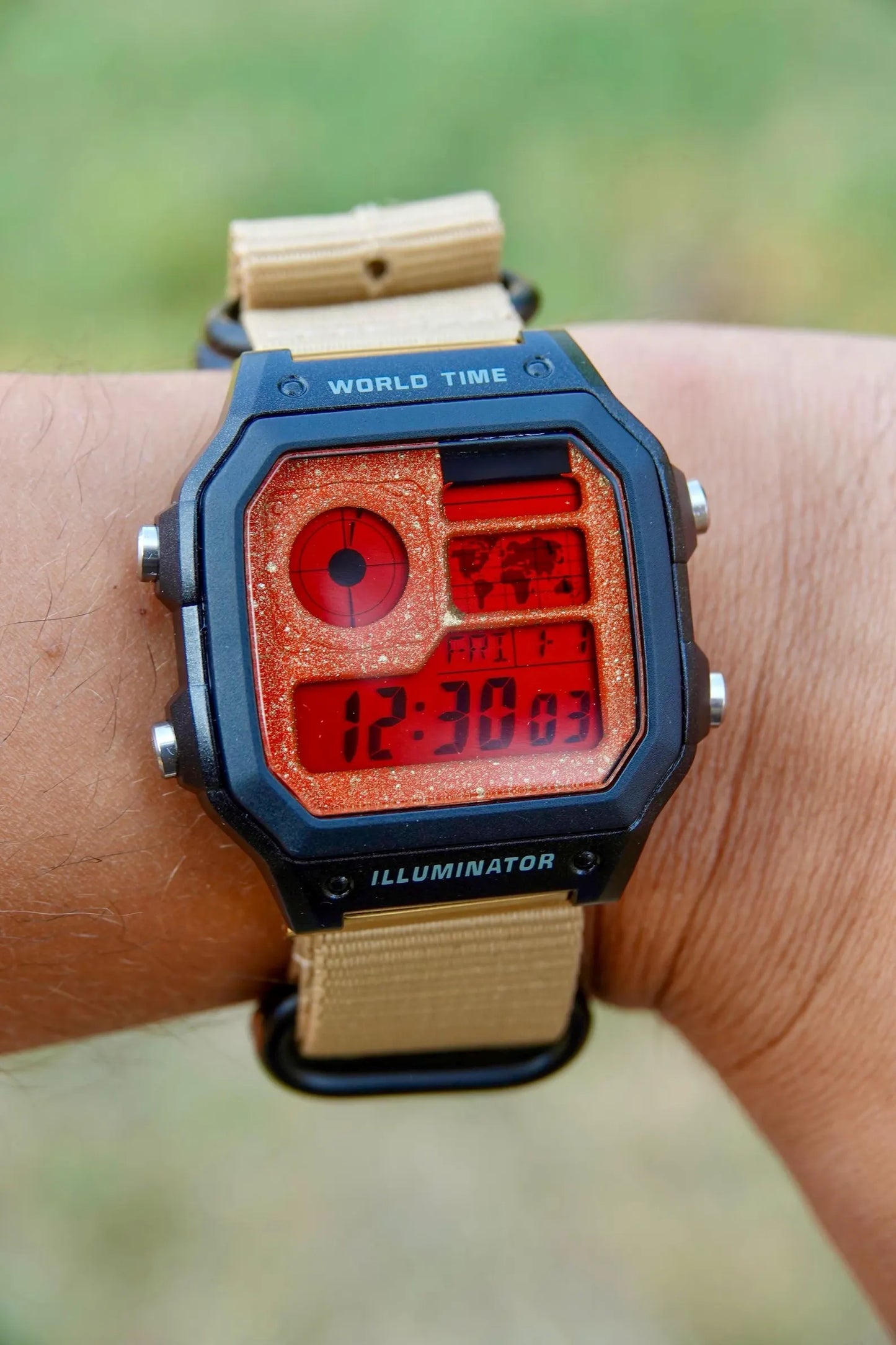 Red Dune Royale AE-1200 - Modified Casio Watch