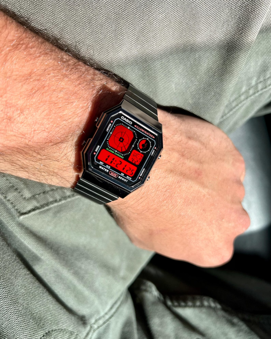 Crimson Circuit A130 - Modified Casio Watch