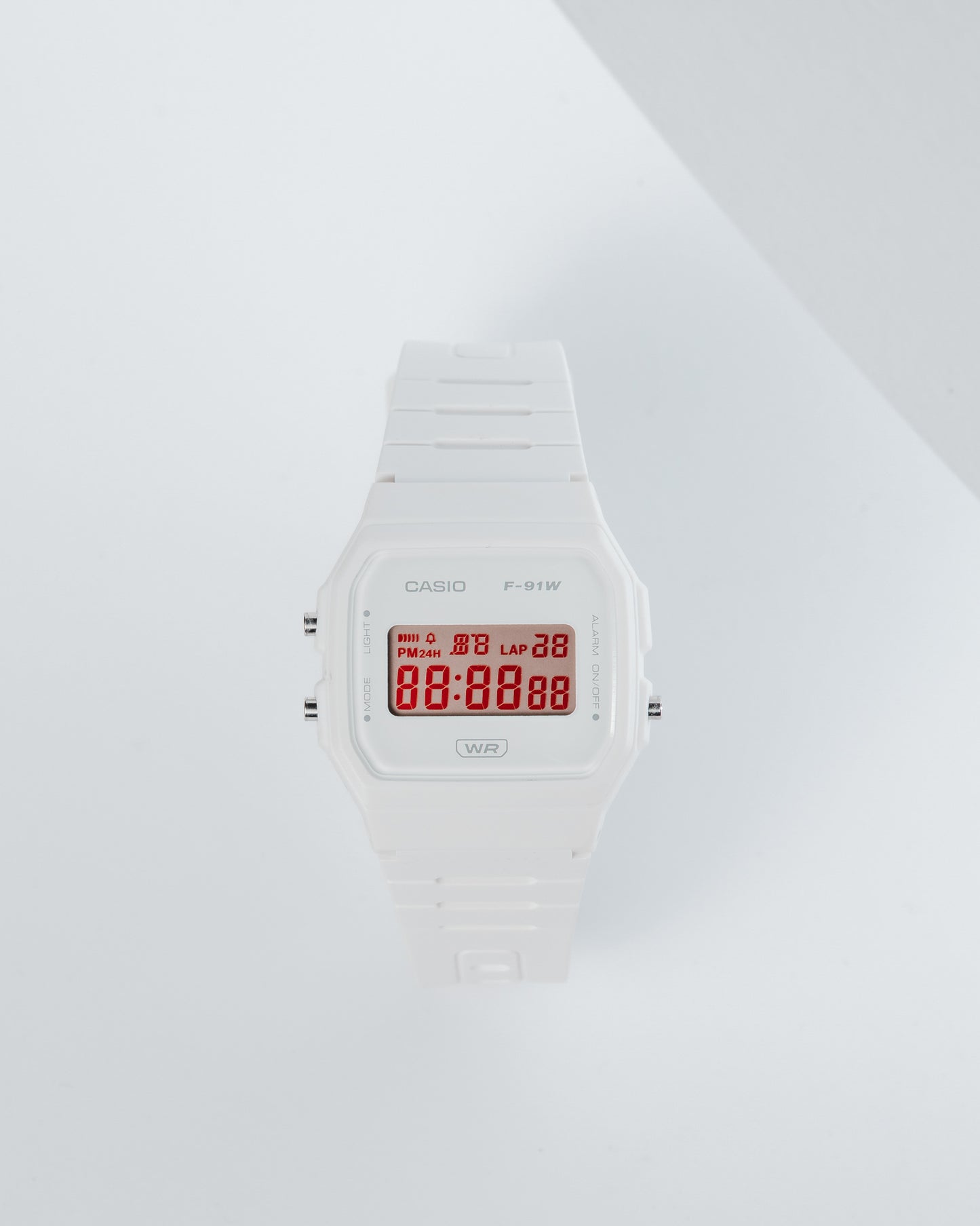 Minimal White F-91 - Modified Casio Watch