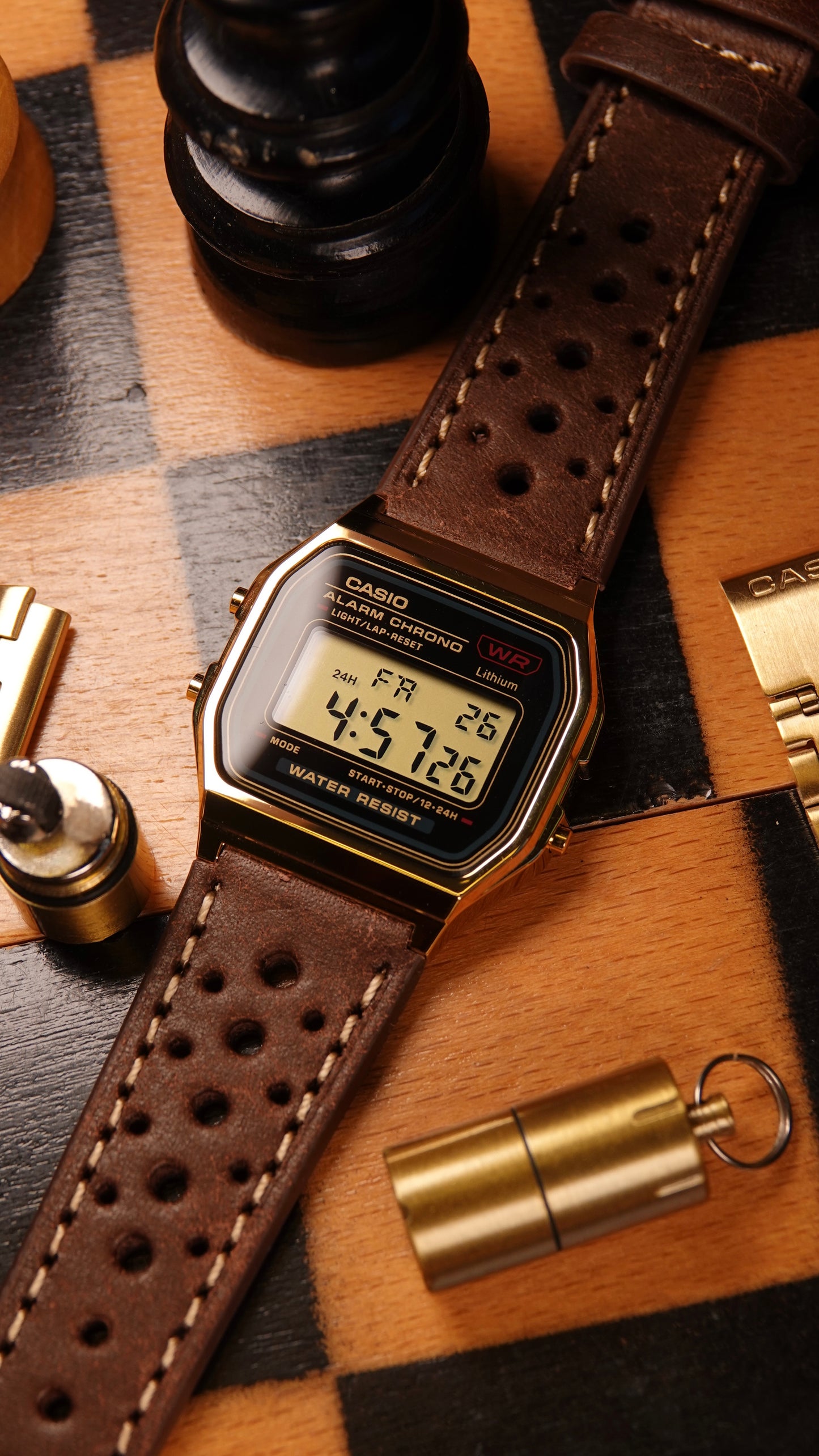Racing Gold A159 - Modified Casio Watch