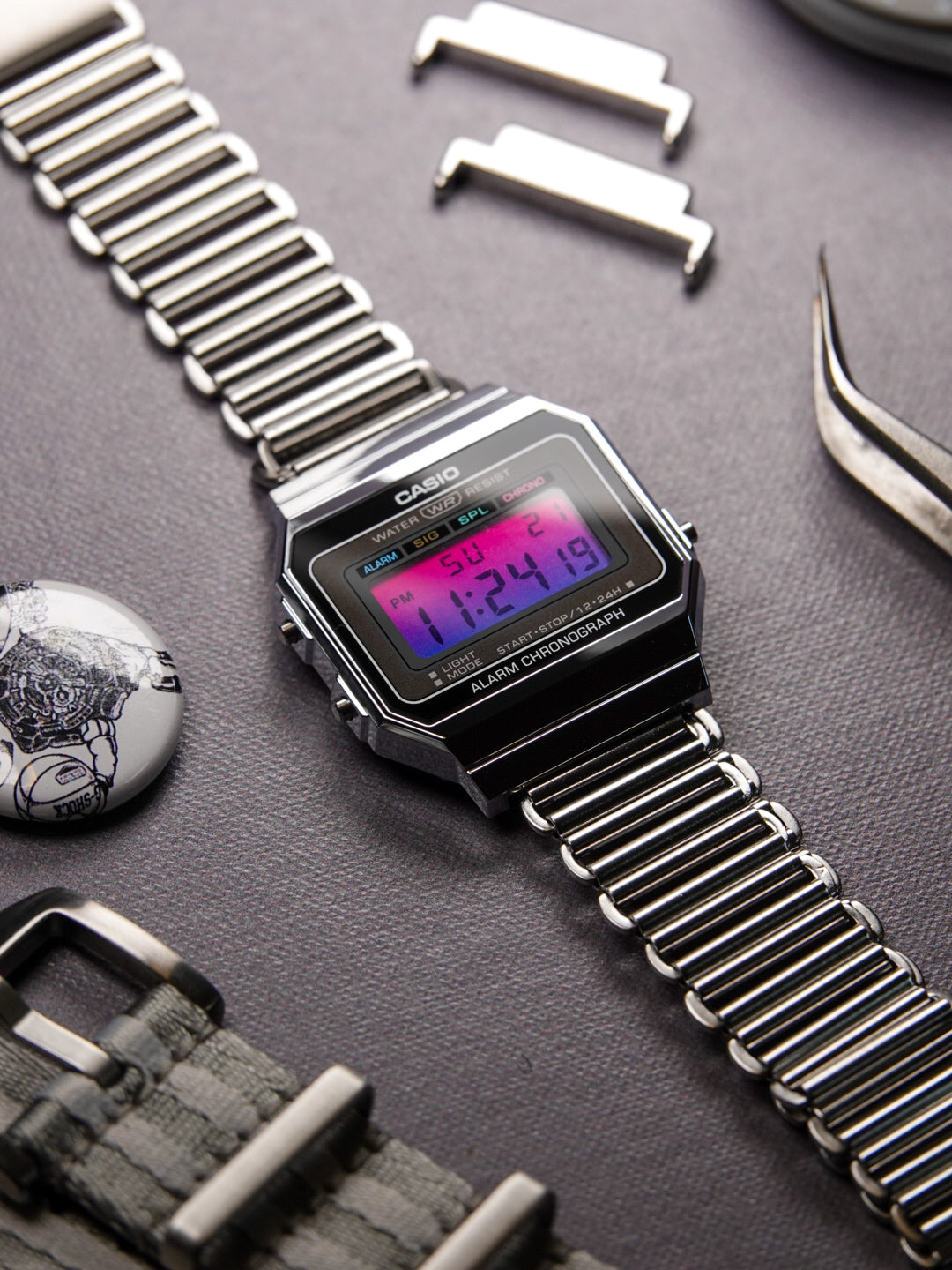 Miami Link A700 - Modified Casio Watch – Ura Watches