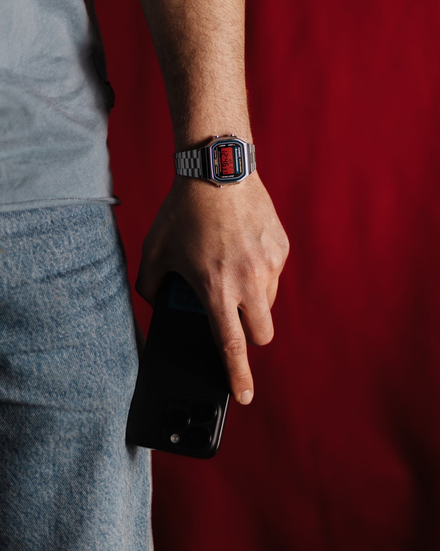 Retro Red A168 - Modified Casio Watch