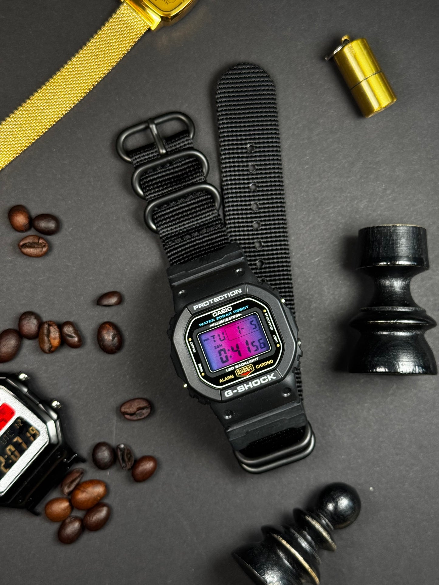 Crab Nebula DW-5600 - Modified Casio Watch