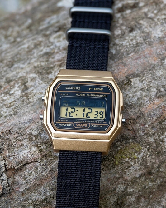 Black Gold F-91 - Modified Casio Watch