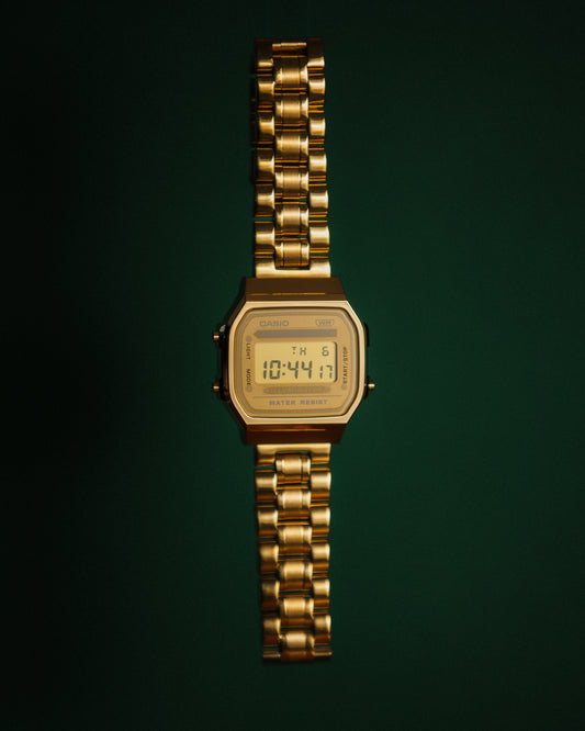 Weighted Metal Gold A168 - Modified Casio Watch
