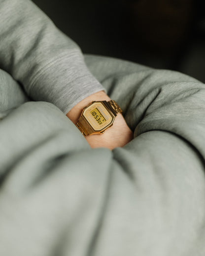 Weighted Metal Gold A168 - Modified Casio Watch