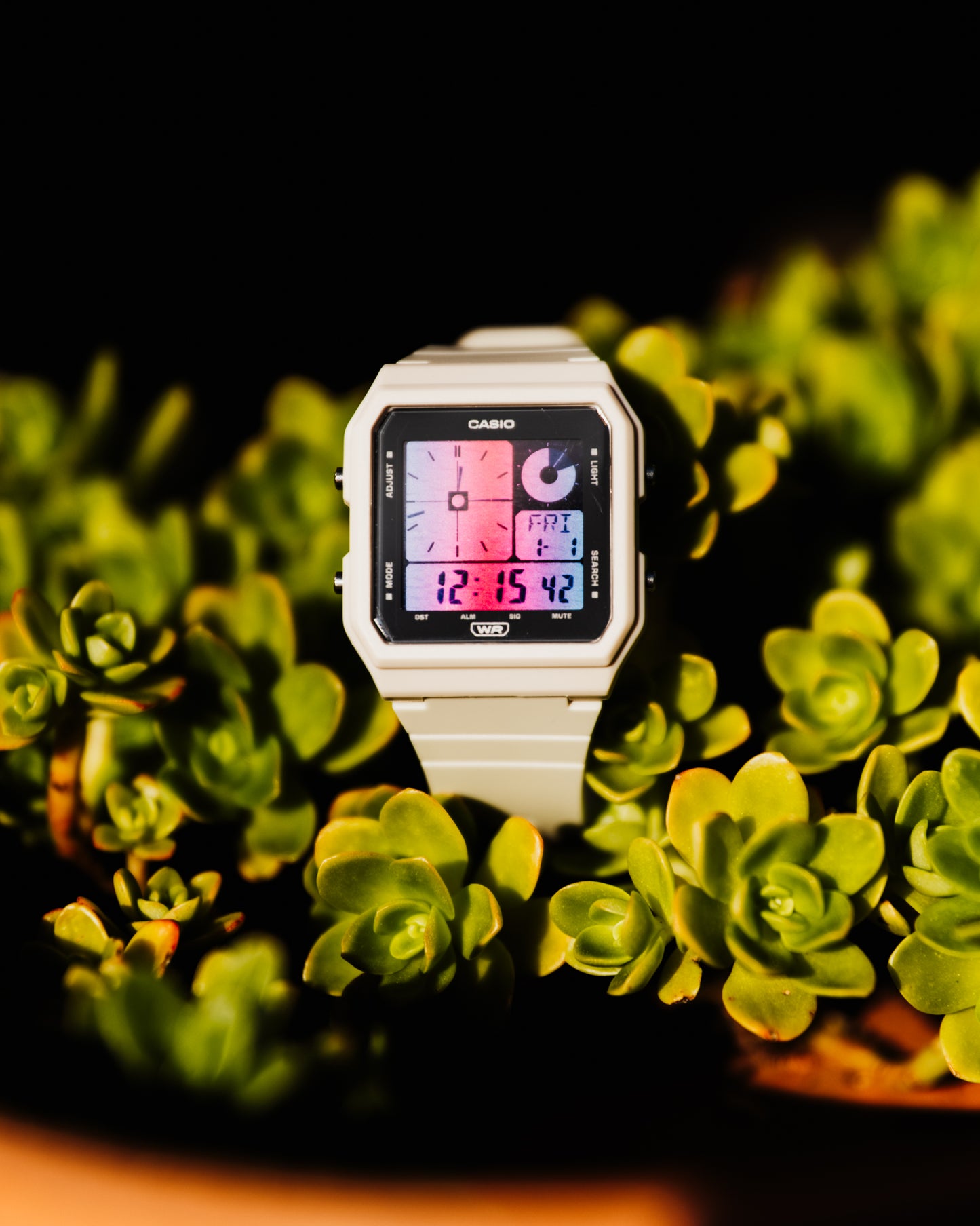 White Crab NebulaLF-20W - Modified Casio Watch
