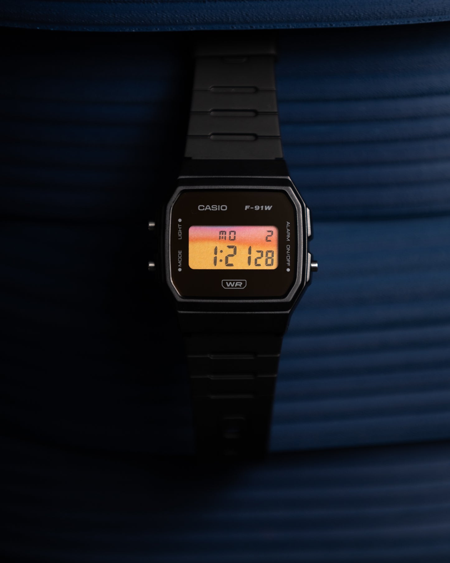 Midnight Ember F-91 - Modified Casio Watch