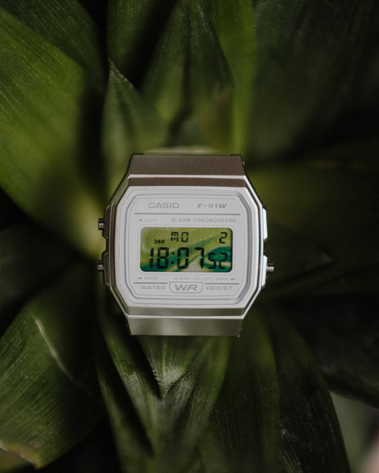 Jungle Wave F91 - Personalisierte Casio Uhr