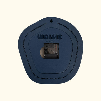 Back of Wallie clock on off white