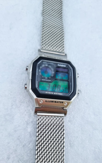 Metal King Mesh AE-1200 - Modified Casio Watch