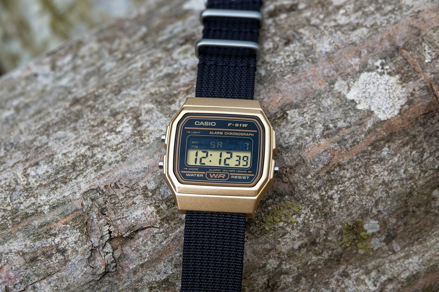 Black Gold F-91 - Modified Casio Watch