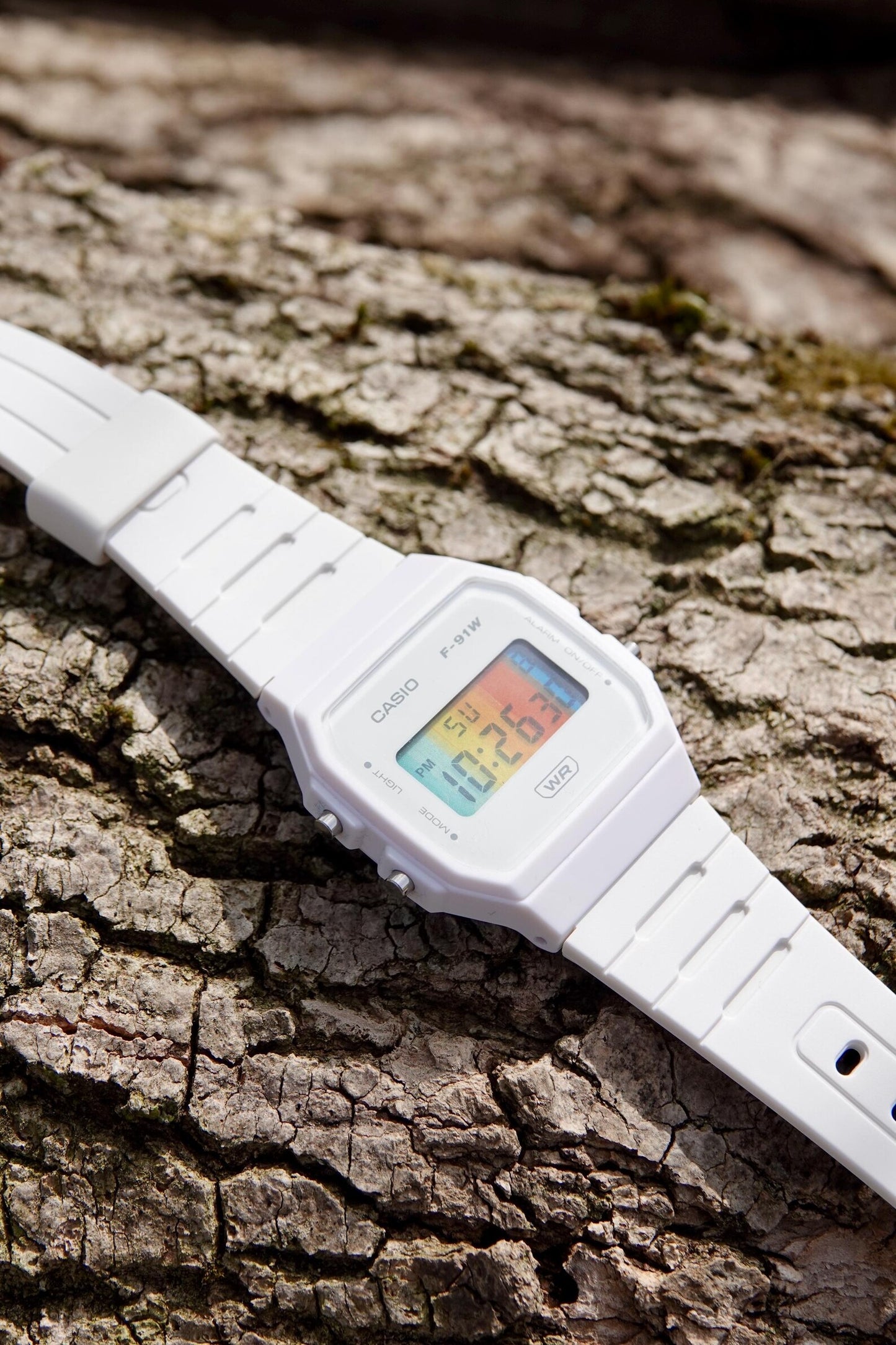 White Springtime F-91 - Modified Casio Watch