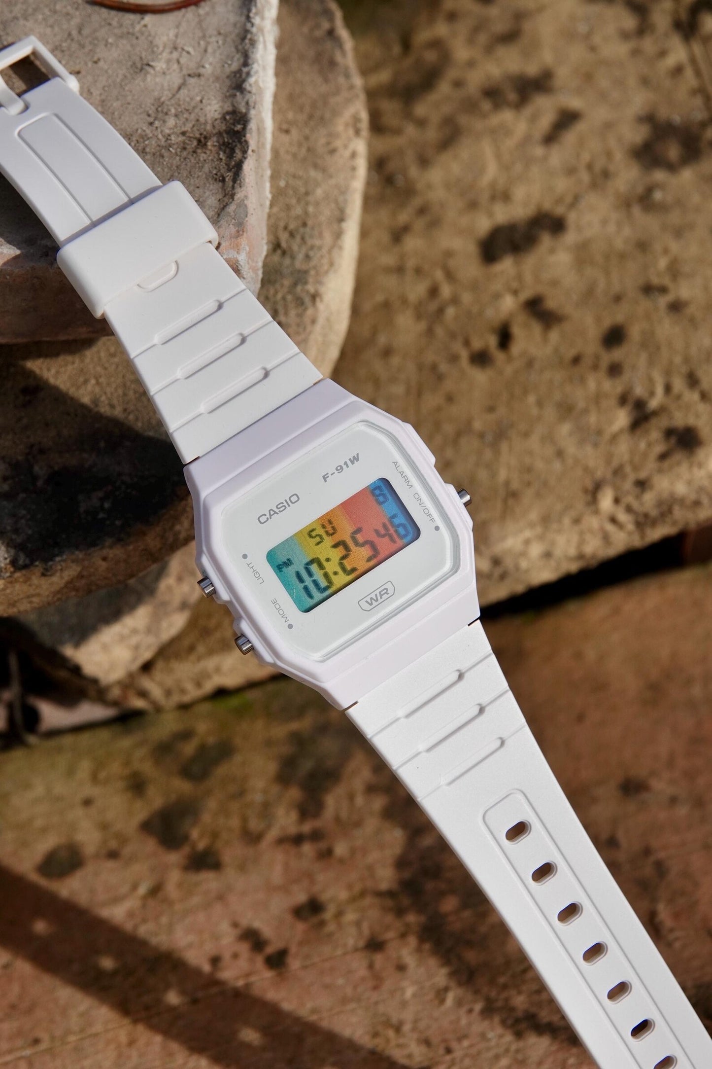 White Springtime F-91 - Modified Casio Watch