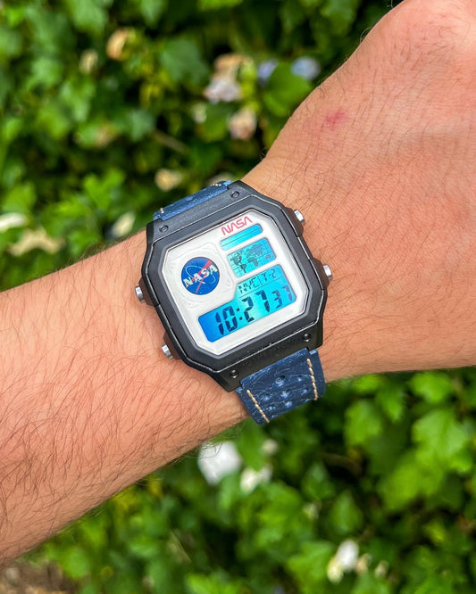 Polar Blue Launch Control Royale AE-1200 - Modified Casio Watch