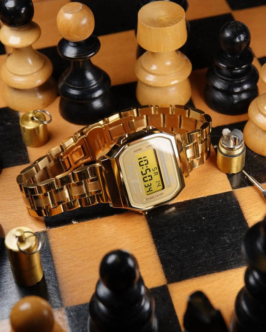 Weighted Metal Gold A168 - Modified Casio Watch