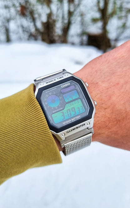 Metal King Mesh AE-1200 - Modified Casio Watch