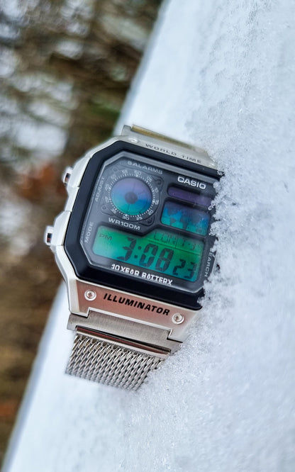 Metal King Mesh AE-1200 - Modified Casio Watch