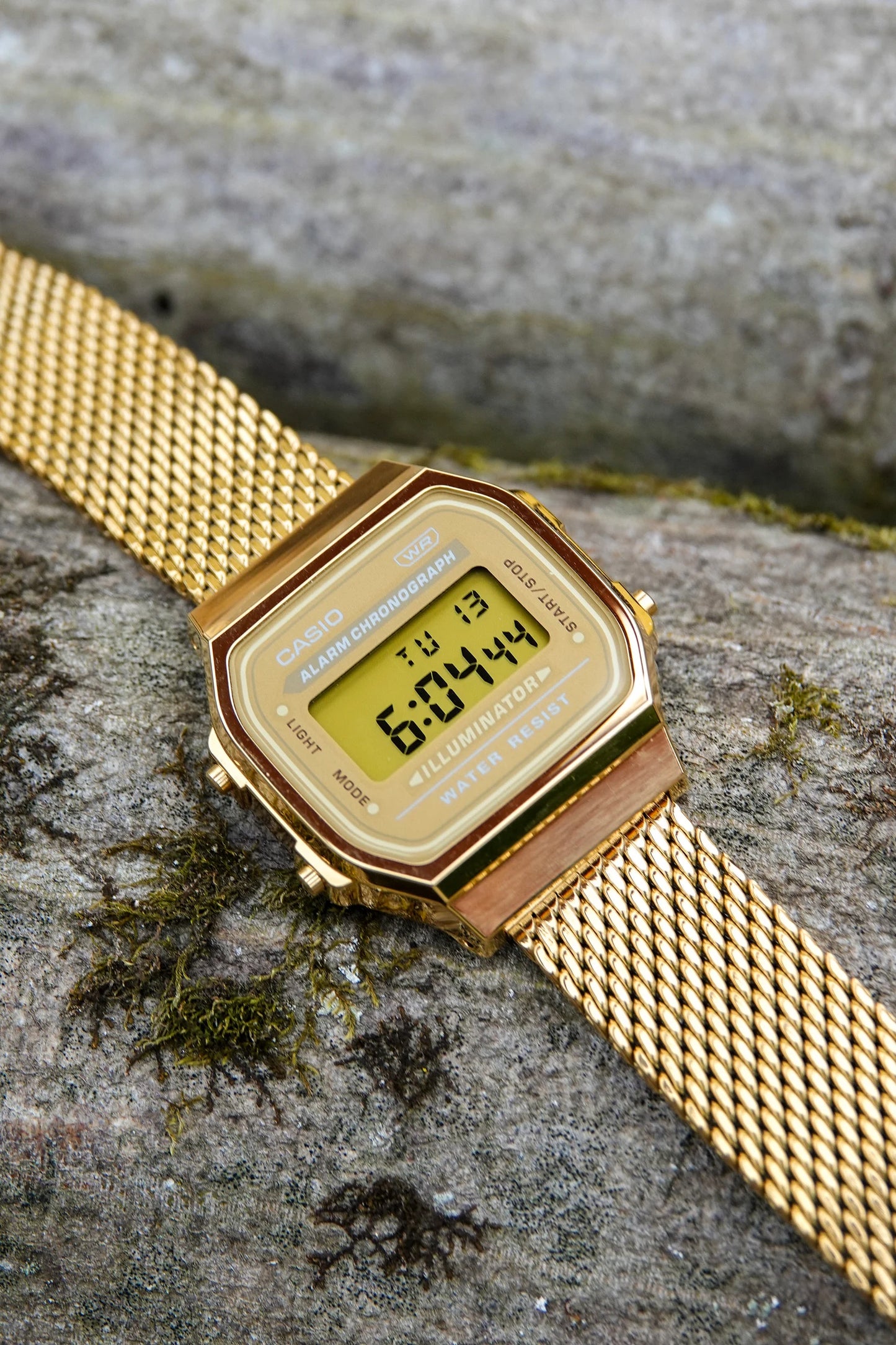 Gold Mesh A168 - Modified Casio Watch