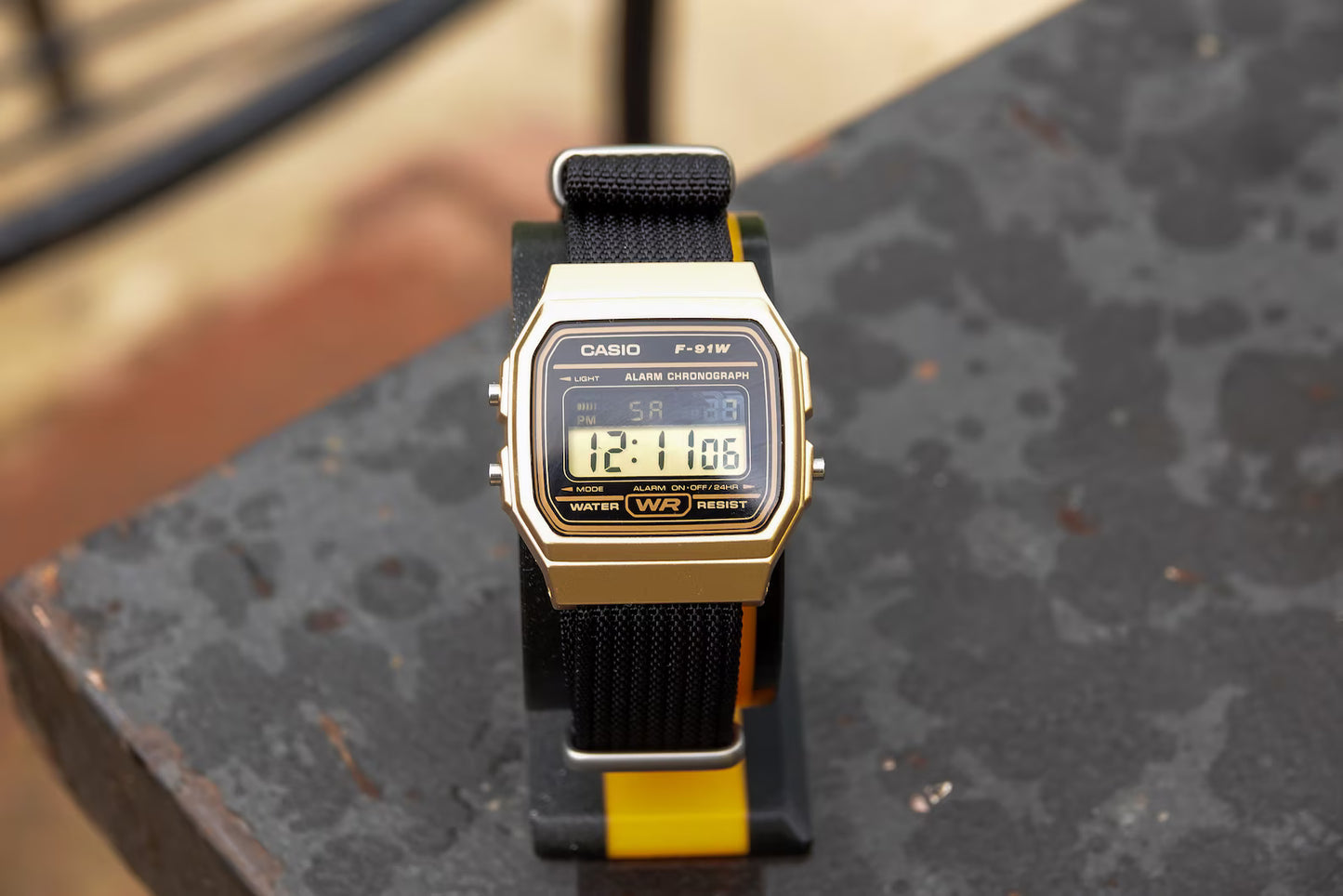 Black Gold F-91 - Modified Casio Watch