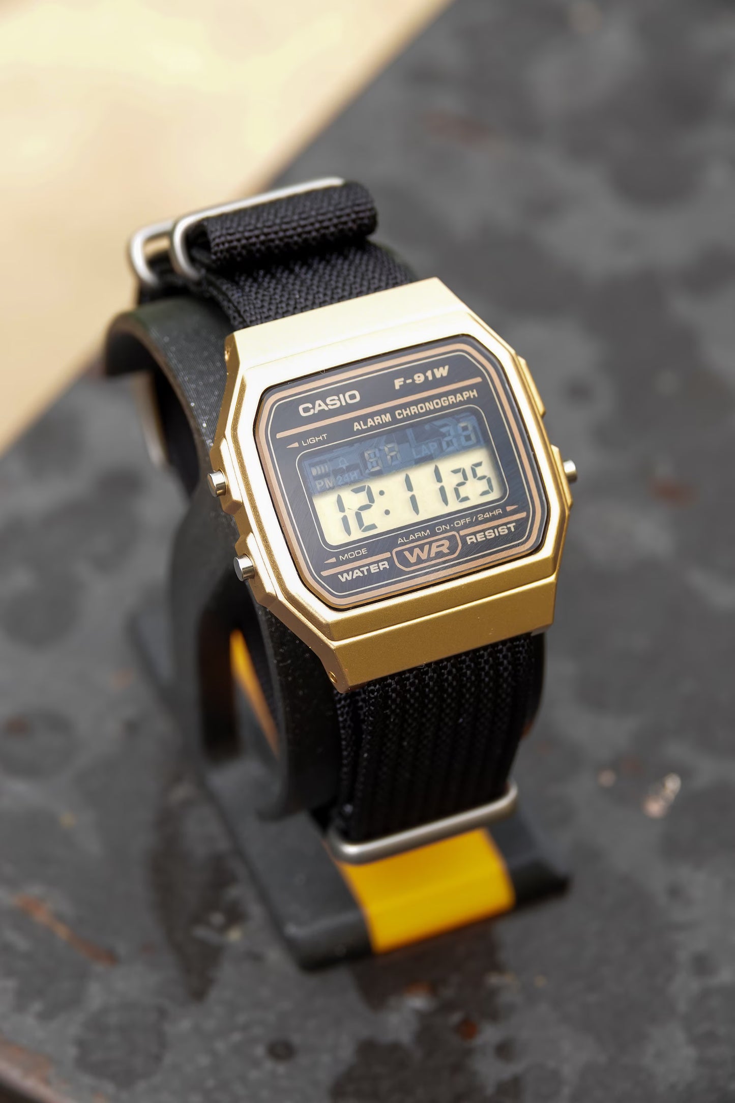 Black Gold F-91 - Modified Casio Watch