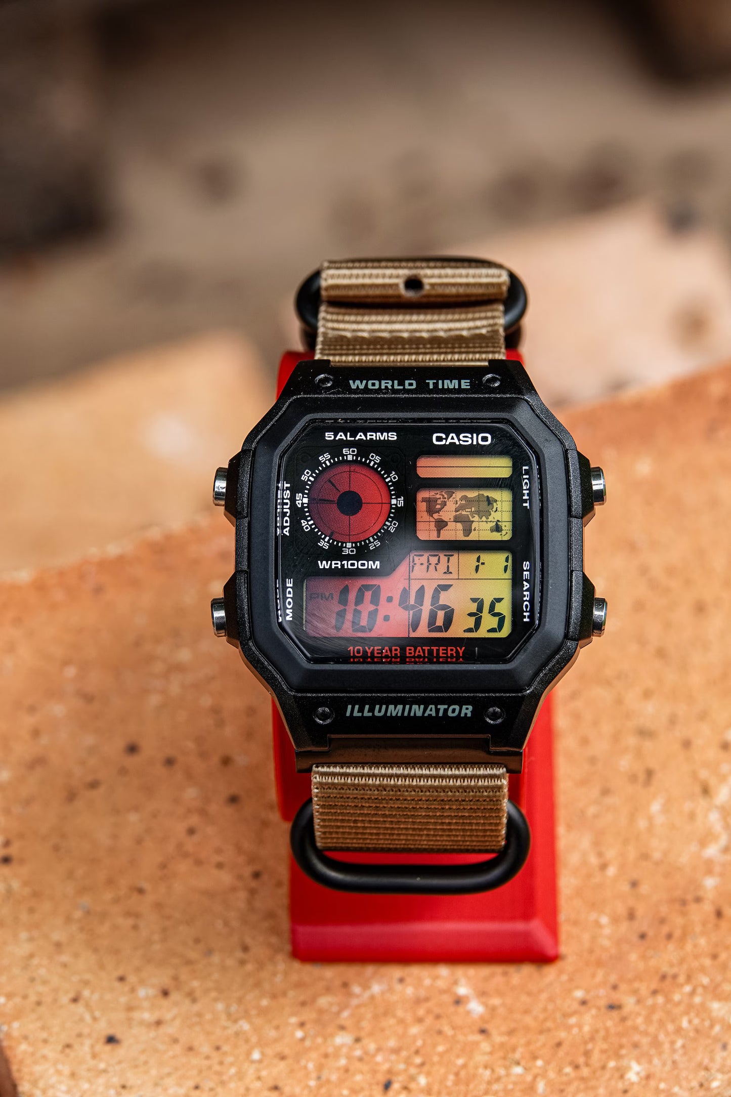 Sunrise Royale AE-1200 - Modified Casio Watch