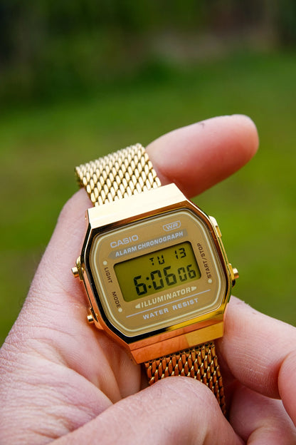 Gold Mesh A168 - Modified Casio Watch