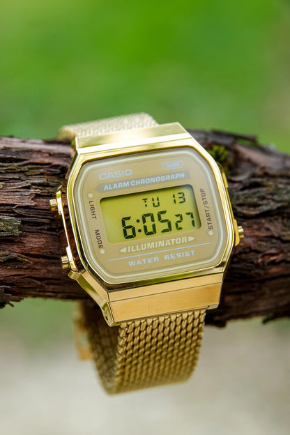 Gold Mesh A168 - Modified Casio Watch