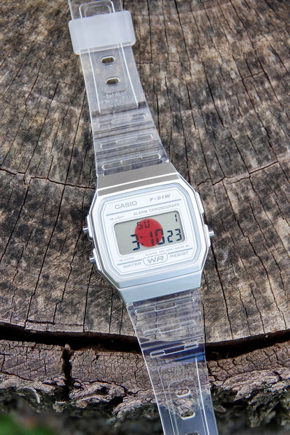 Japan Clear F-91 - Modified Casio Watch