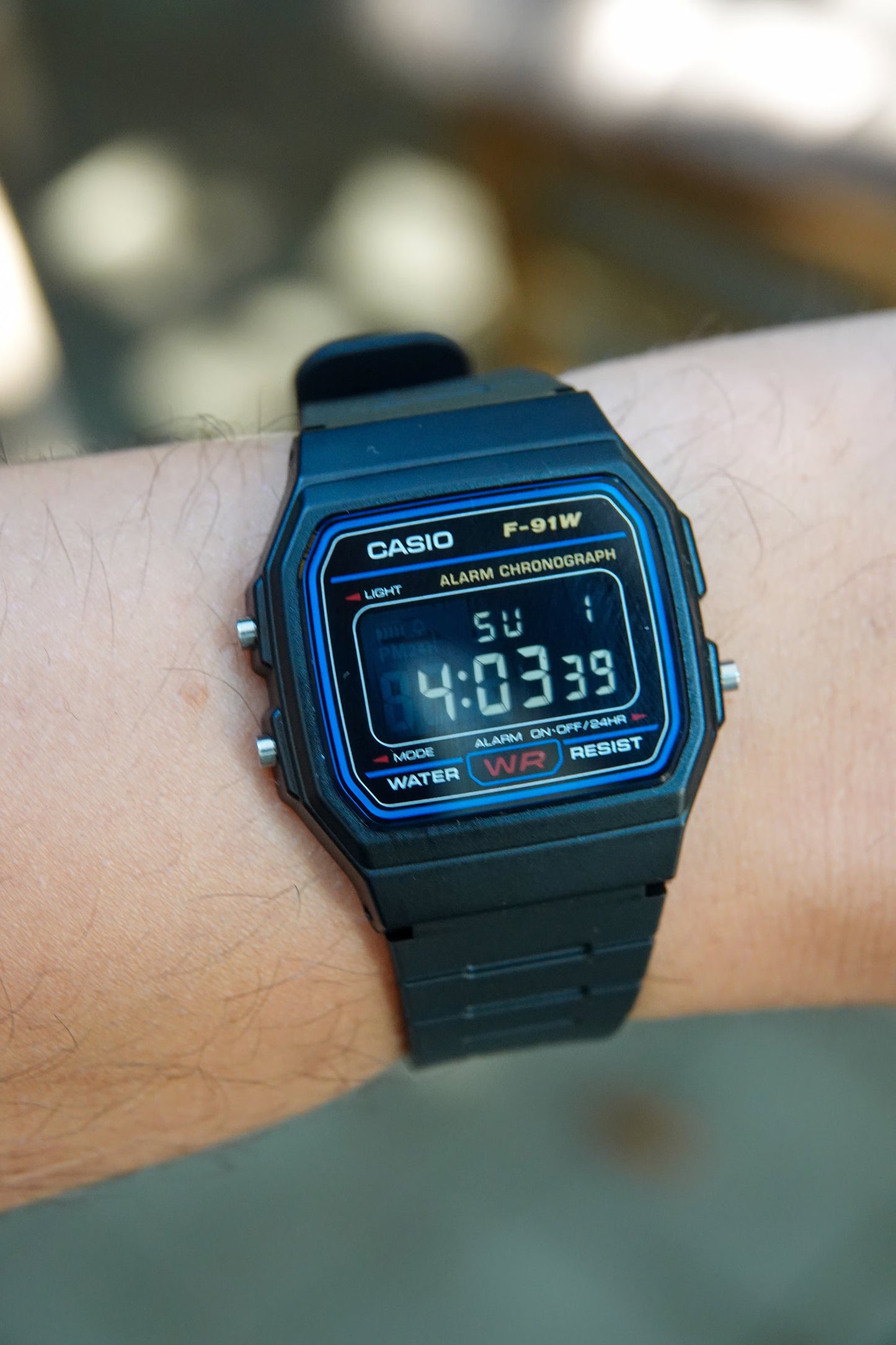 Classic Black F-91 - Modified Casio Watch