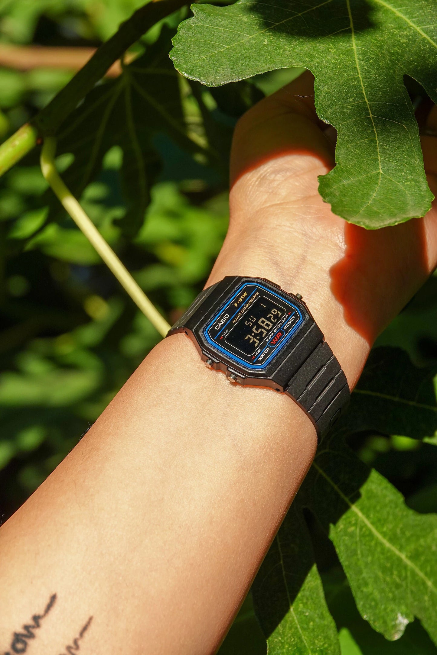 Classic Black F-91 - Modified Casio Watch