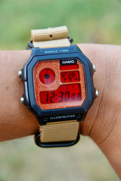 Red Dune Royale AE-1200 - Modified Casio Watch