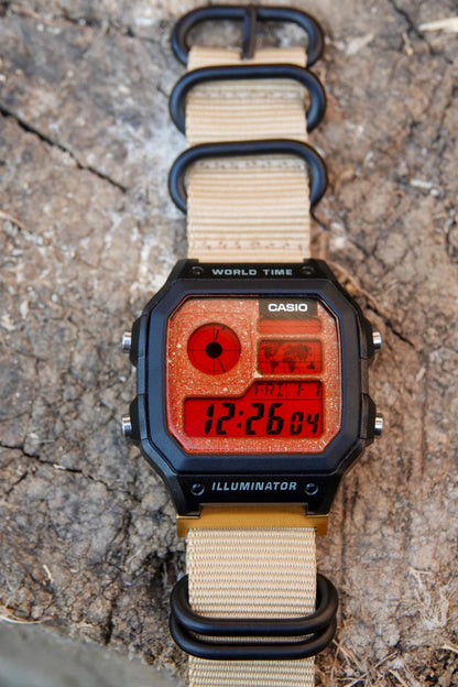 Red Dune Royale AE-1200 - Modified Casio Watch