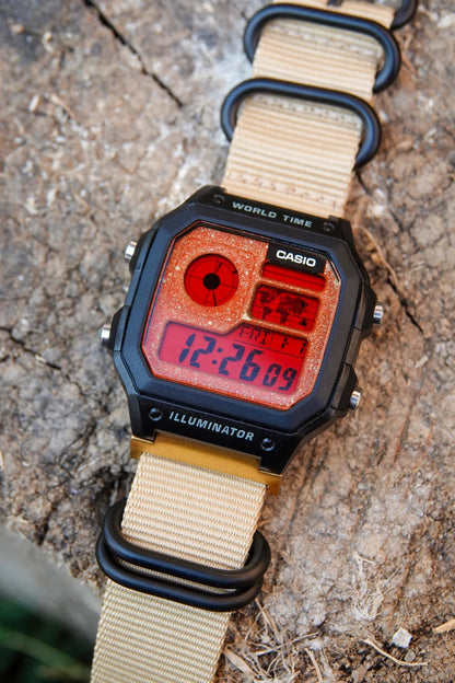 Red Dune Royale AE-1200 - Modified Casio Watch