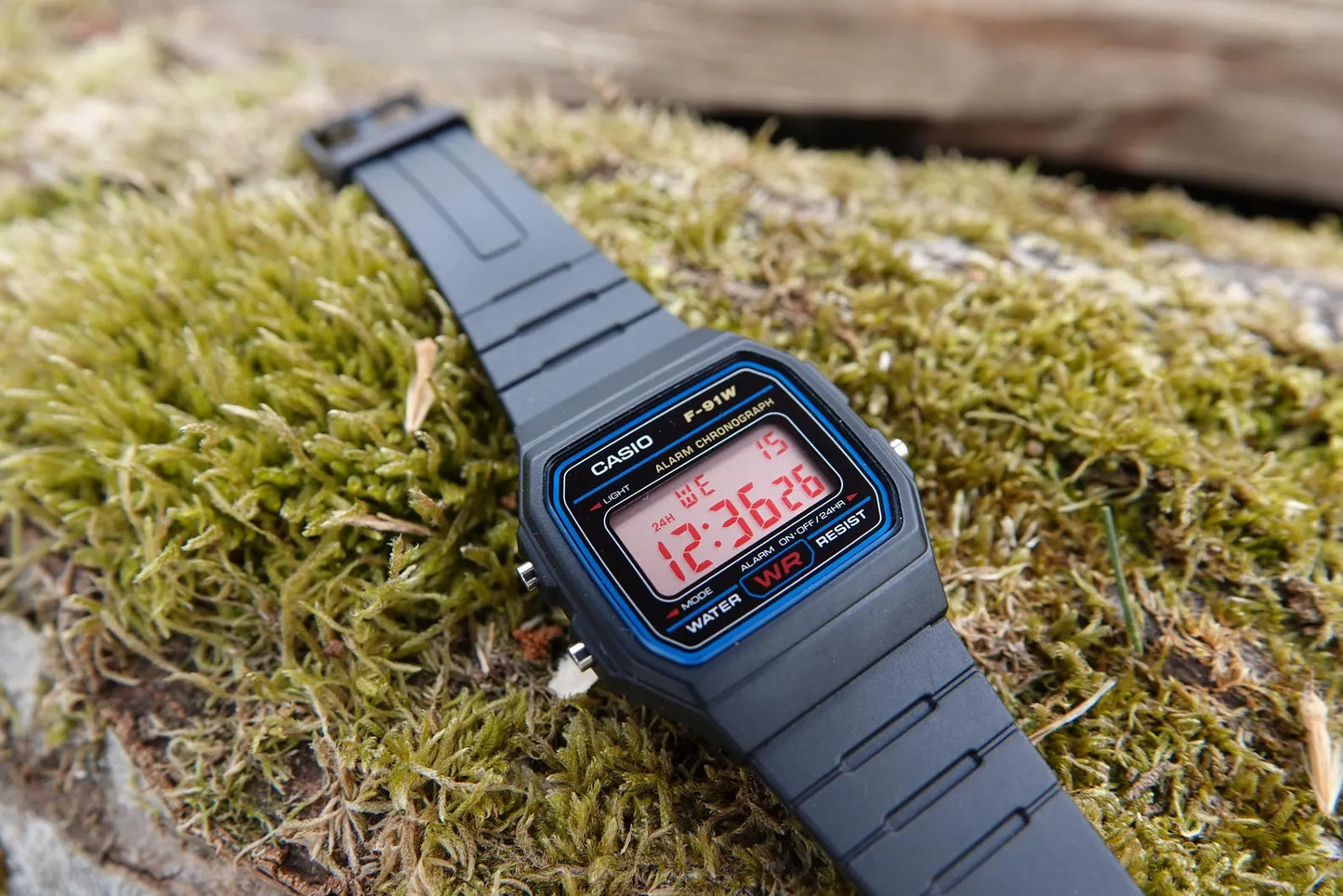 Red Numbers F-91 - Modified Casio Watch