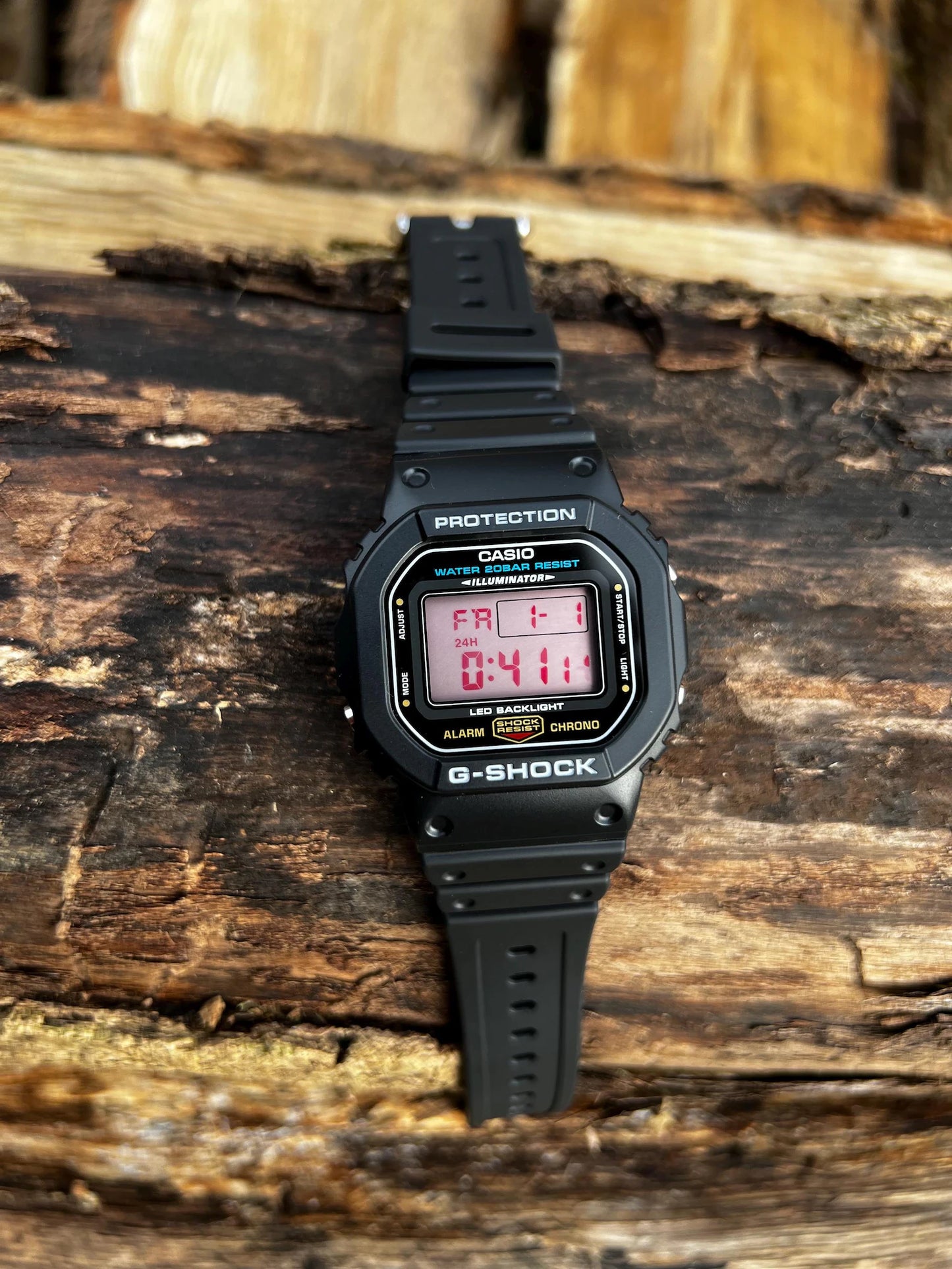 Strawberry Clear DW-5600 - Modified G-Shock Watch