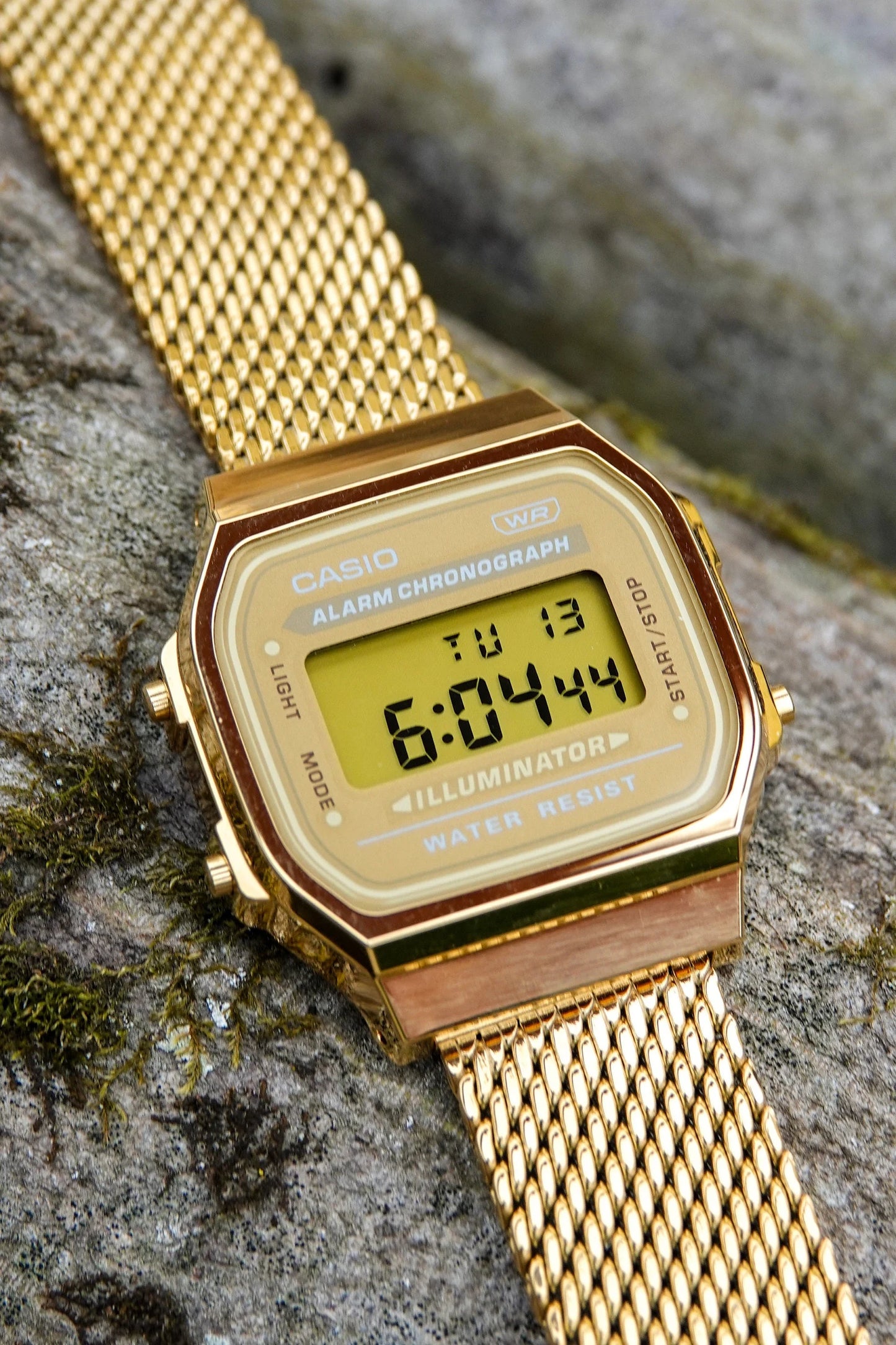 Gold Mesh A168 - Modified Casio Watch