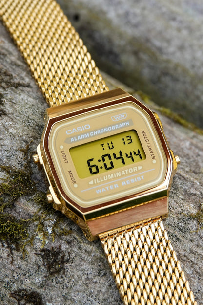 Gold Mesh A168 - Modified Casio Watch