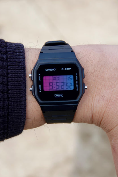 Vaporwave F-91 - Modified Casio Watch
