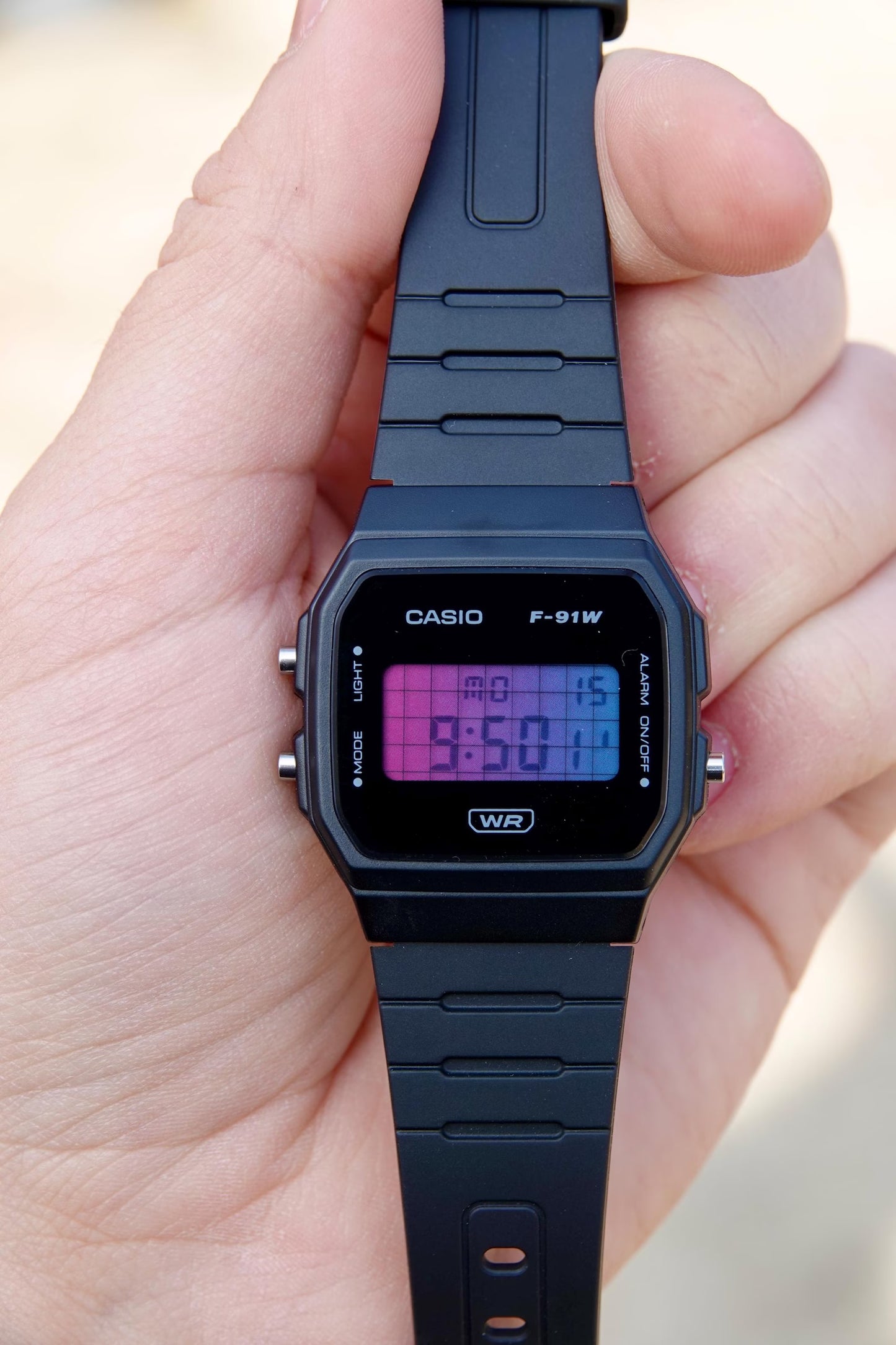 Vaporwave F-91 - Modified Casio Watch