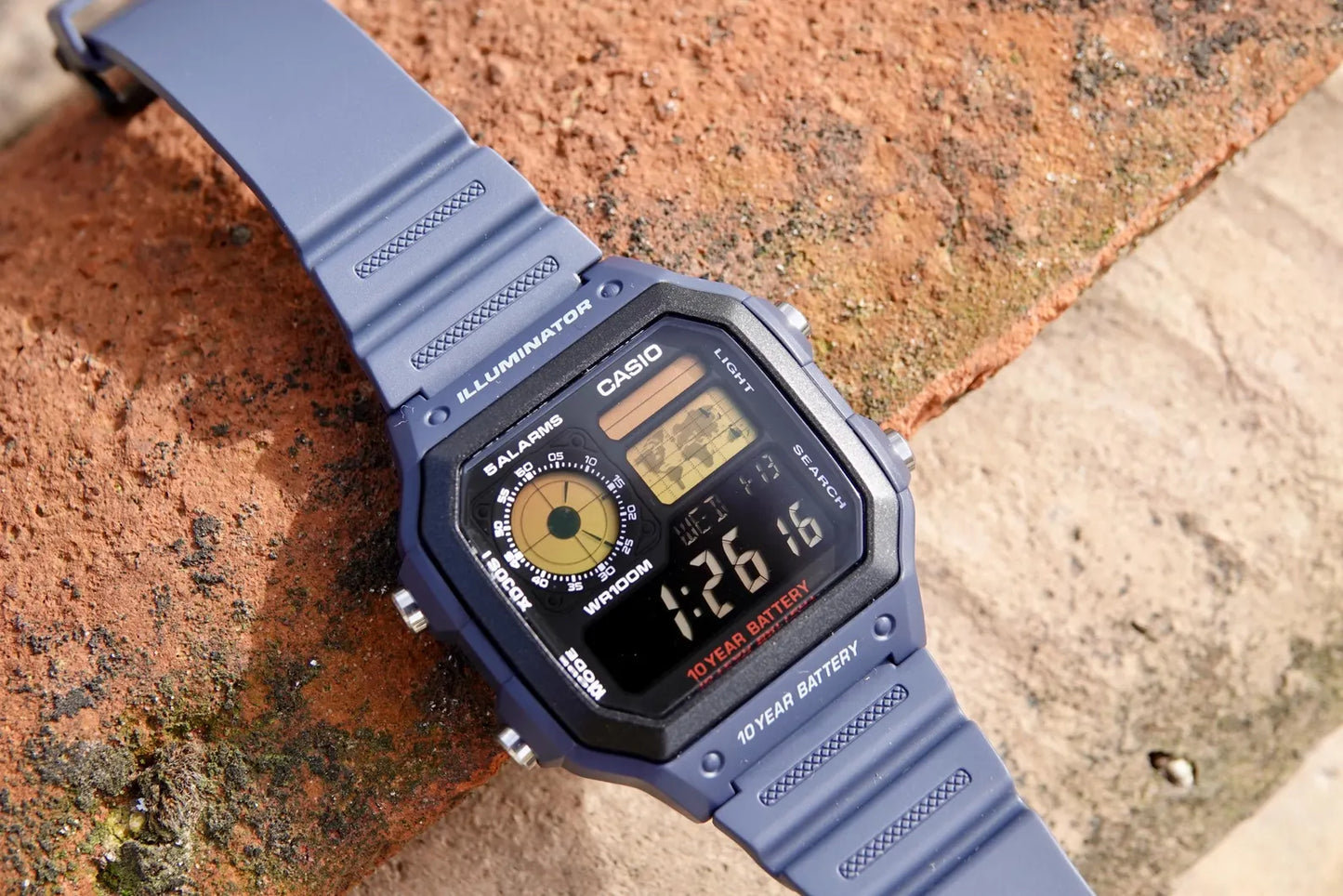 Shadow Blue Royale AE-1200 - Modified Casio Watch