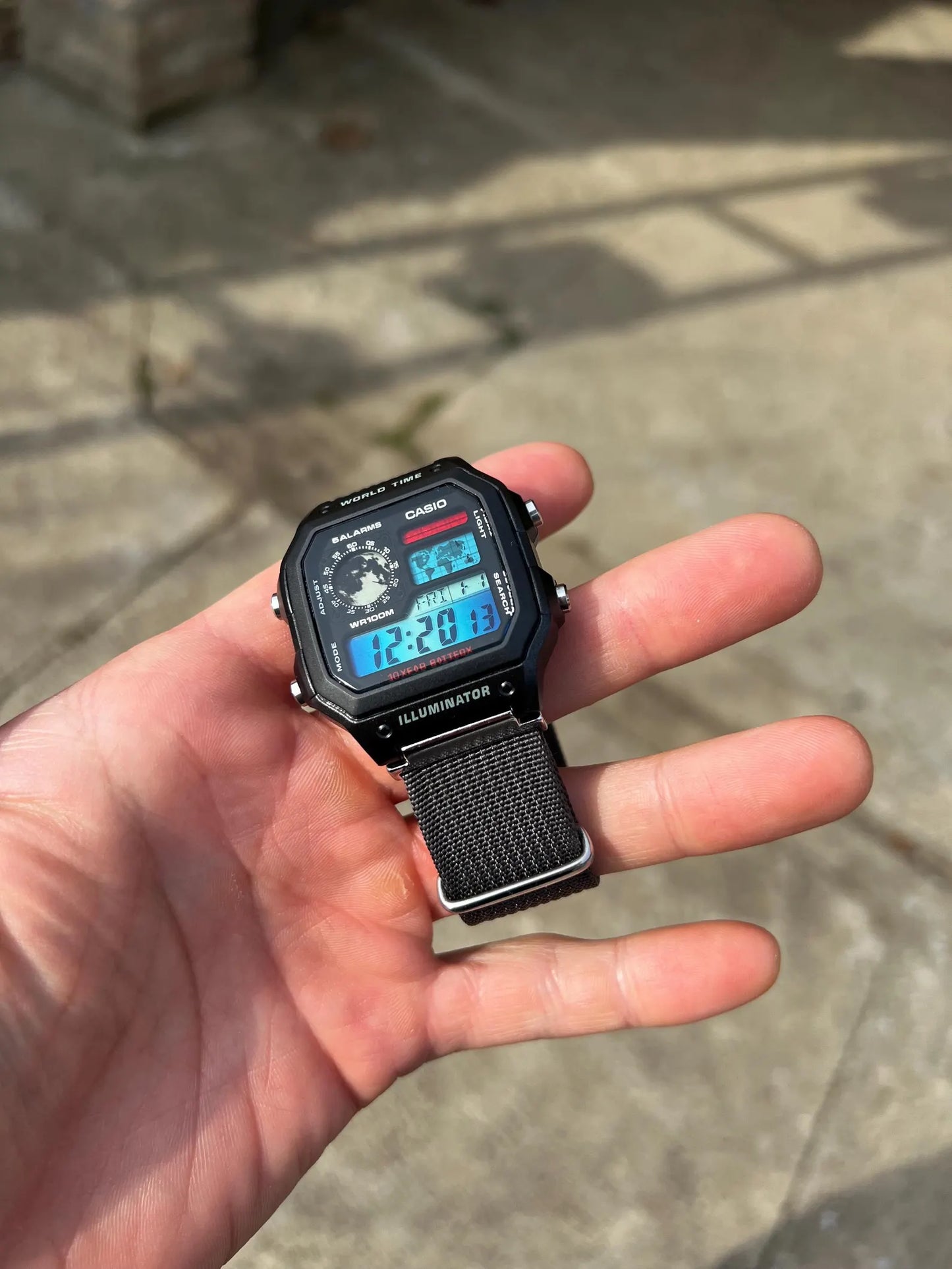 Dark Moon AE-1200 - Modified Casio Watch