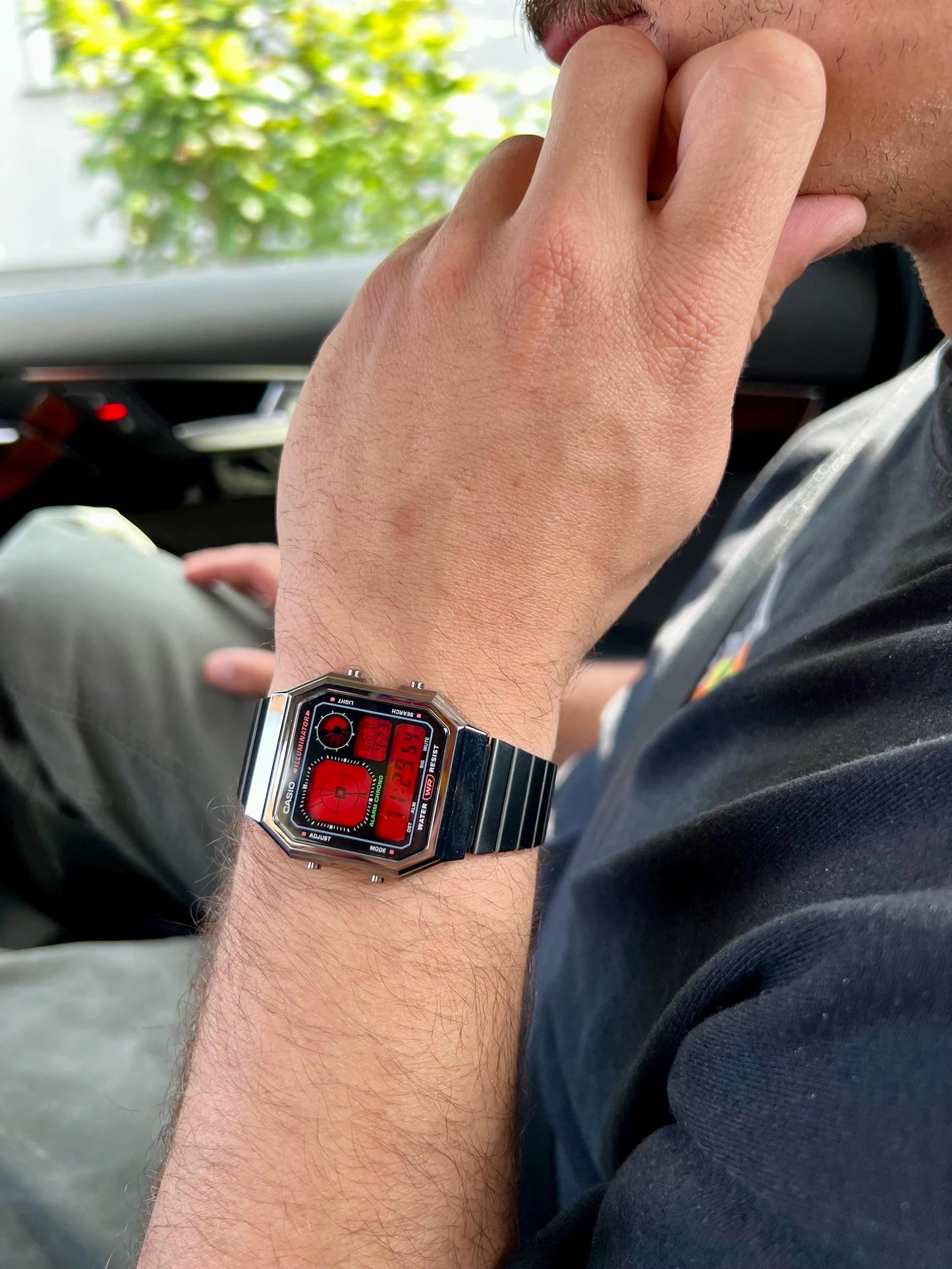 Crimson Circuit A130 - Modified Casio Watch