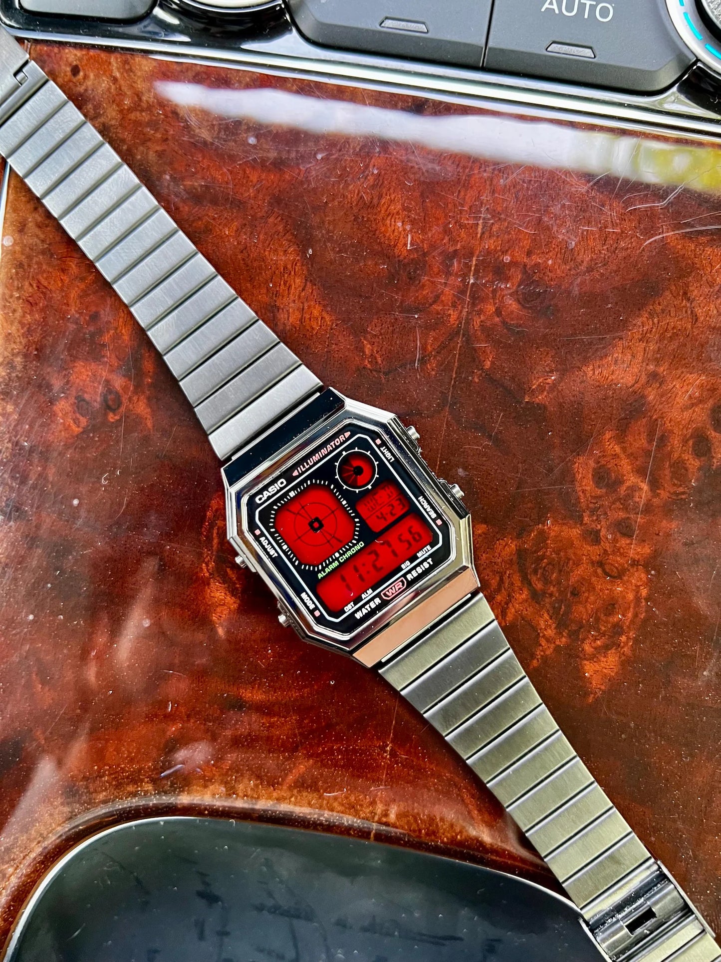 Crimson Circuit A130 - Modified Casio Watch
