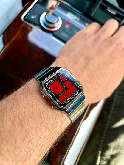 Crimson Circuit A130 - Modified Casio Watch