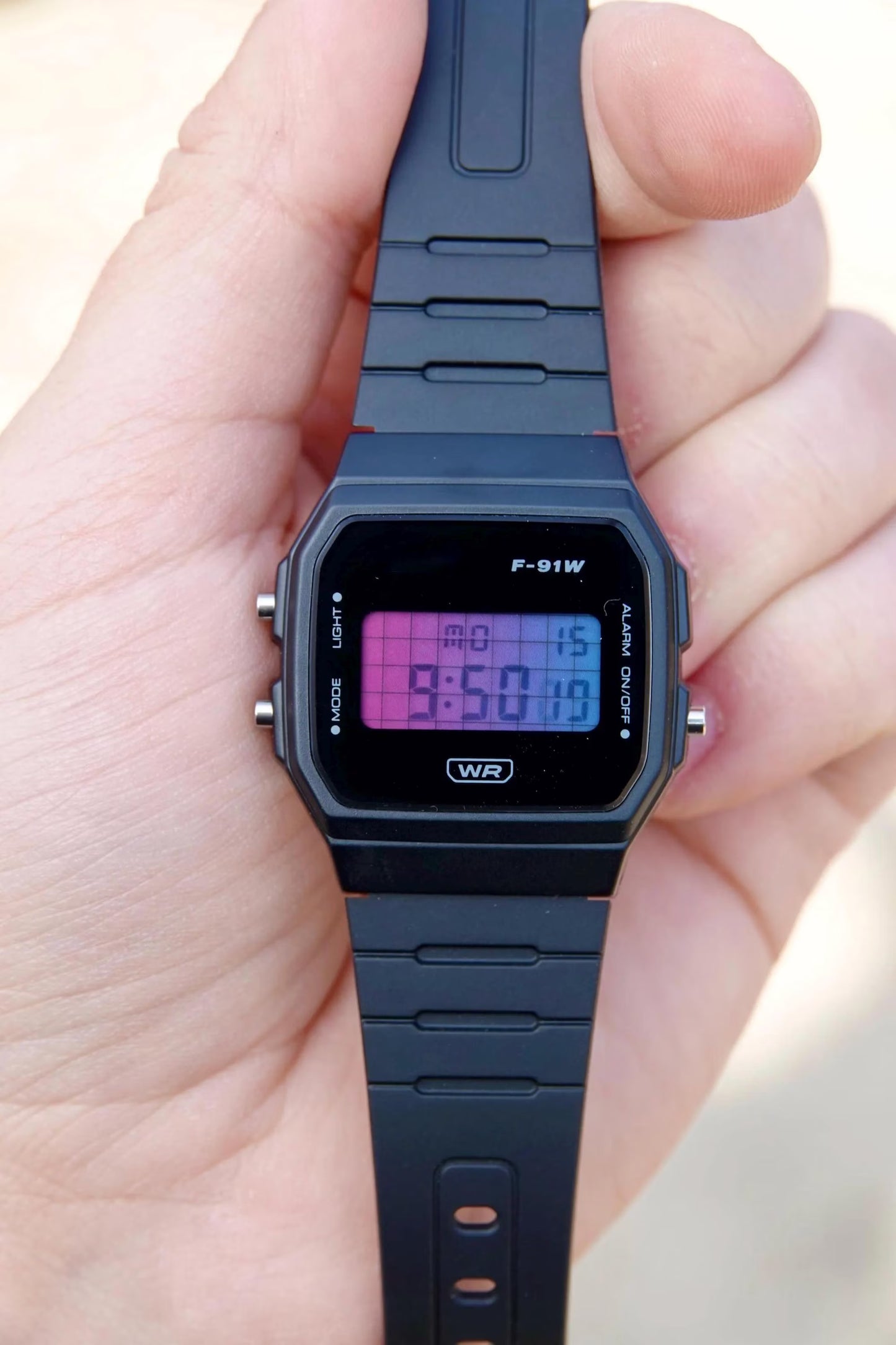 Vaporwave F-91 - Modified Casio Watch