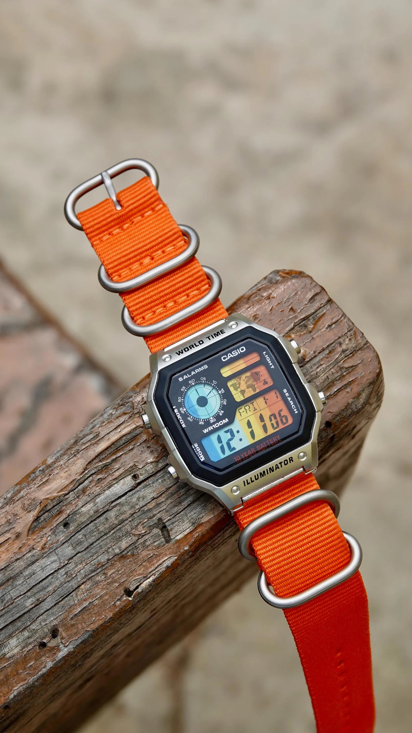Orange Days Royale AE-1200 - Modified Casio Watch