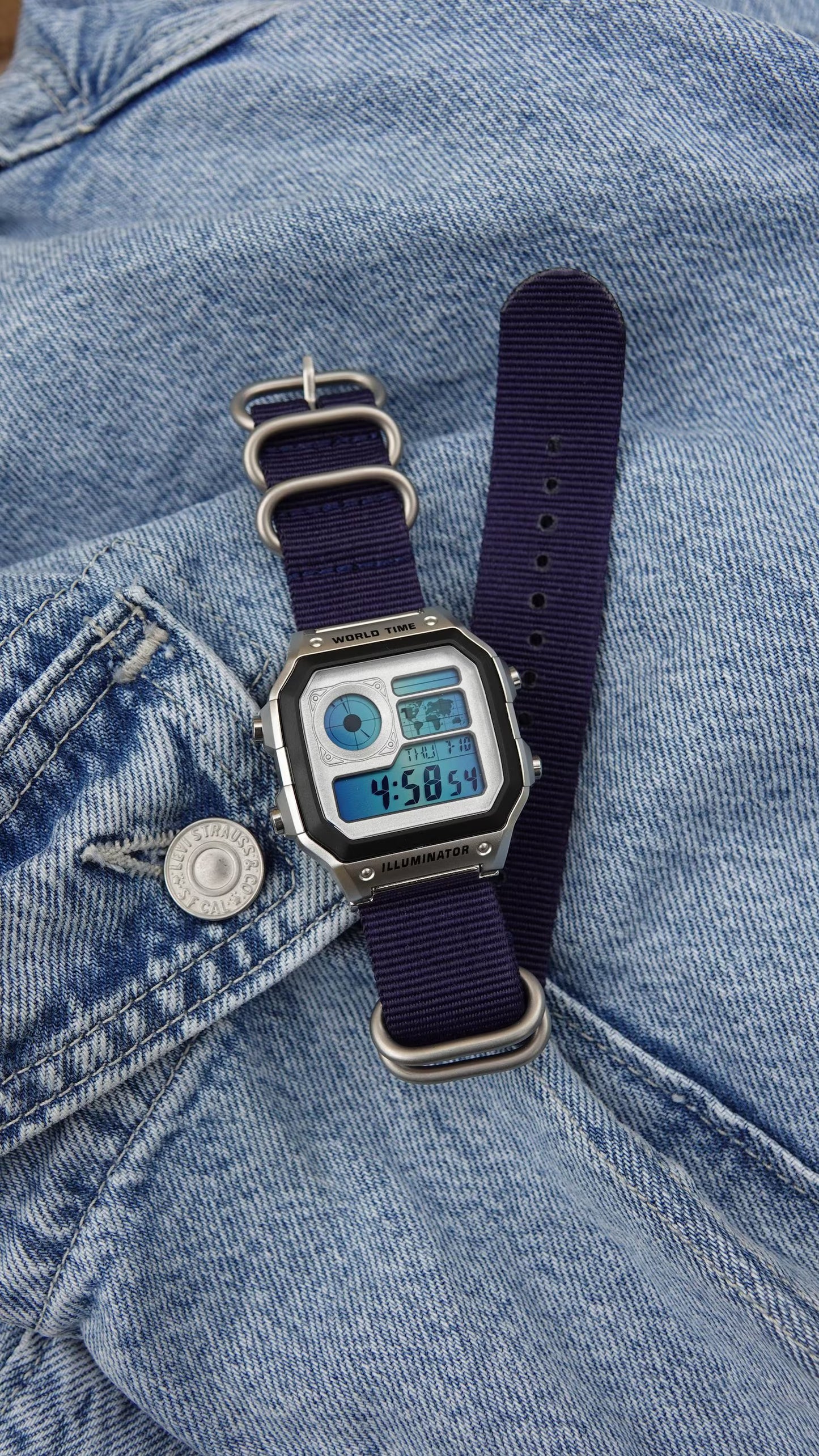 Polar Blue V2 AE-1200 - Modified Casio Watch