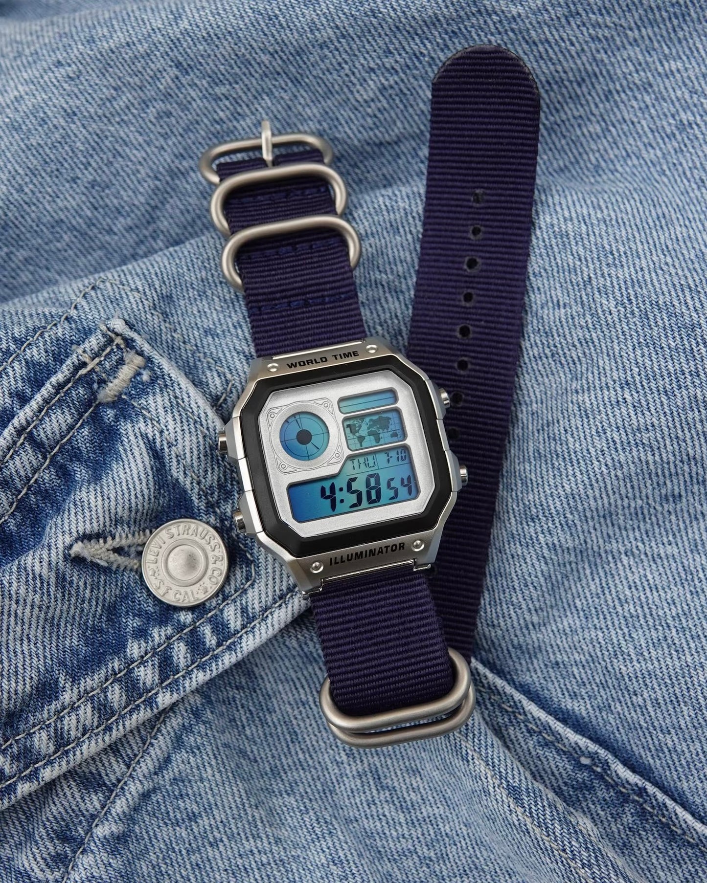 Polar Blue V2 AE-1200 - Modified Casio Watch